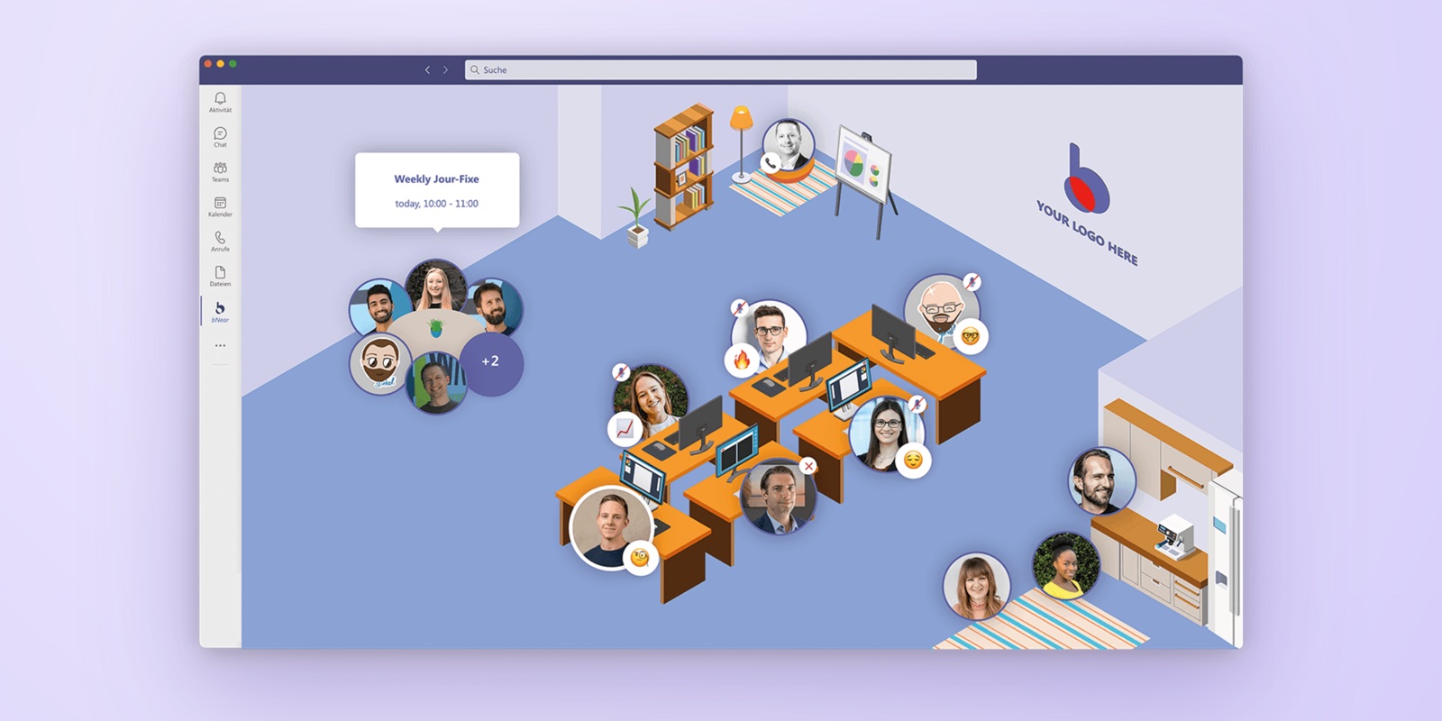 bNear – virtuelles Büro in Microsoft Teams